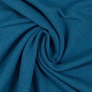 95% Cotton 5% Elastane Melange Jersey - Petrol | 220GSM | OEKO-TEX 100 | Sustainable and Eco Friendly Knit Fabric - 50CM x WOF 95% Cotton 5% Elastane Melange Jersey - Petrol | 220GSM | OEKO-TEX 100 | Sustainable and Eco Friendly Knit Fabric - 50CM x WOF