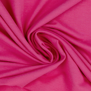Fleecy Brushed Sweater Knit - Hot Pink | 240GSM | OEKO-TEX 100 | Solid | European | Sustainable and Eco Friendly Knit Fabric  - 50CM x WOF