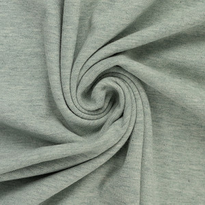 95% Cotton 5% Elastane Melange Jersey in Green Grey | 220GSM | OEKO-TEX 100 | Sustainable and Eco Friendly Knit Fabric - 50CM x WOF 95% Cotton 5% Elastane Melange Jersey in Green Grey | 220GSM | OEKO-TEX 100 | Sustainable and Eco Friendly Knit Fabric - 50CM x WOF