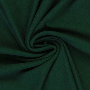 Fleecy Brushed Sweater Knit - Bottle Green | 240GSM | OEKO-TEX 100 | Solid | European | Sustainable and Eco Friendly Knit Fabric  - 50CM x WOF