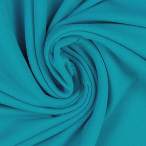 Fleecy Brushed Sweater Knit - Aegean Green | 240GSM | OEKO-TEX 100 | Solid | European | Sustainable and Eco Friendly Knit Fabric  - 50CM x WOF