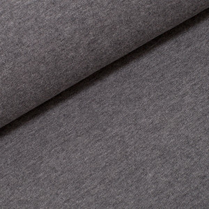 95% Cotton 5% Elastane Fleecy Brushed Sweater Knit in Melange - Medium Grey | 240GSM | OEKO-TEX 100 | European | Sustainable and Eco Friendly Knit Fabric - 50CM x WOF 95% Cotton 5% Elastane Fleecy Brushed Sweater Knit in Melange - Medium Grey | 240GSM | OEKO-TEX 100 | European | Sustainable and Eco Friendly Knit Fabric - 50CM x WOF
