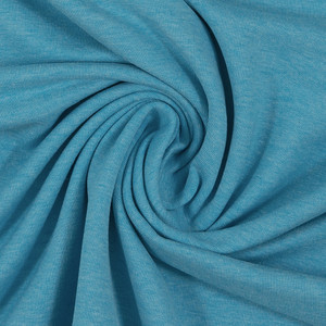 95% Cotton 5% Elastane Melange Jersey - Light Turquoise | 220GSM | OEKO-TEX 100 | Sustainable and Eco Friendly Knit Fabric - 50CM x WOF 95% Cotton 5% Elastane Melange Jersey - Light Turquoise | 220GSM | OEKO-TEX 100 | Sustainable and Eco Friendly Knit Fabric - 50CM x WOF