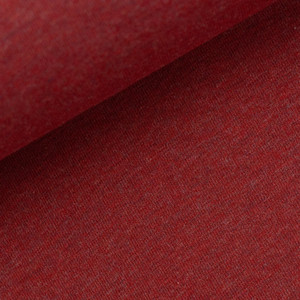 95% Cotton 5% Elastane French Terry Melange - Red | 240GSM | OEKO-TEX 100 | Sustainable and Eco Friendly European Knit Fabric - 50CM x WOF 95% Cotton 5% Elastane French Terry Melange - Red | 240GSM | OEKO-TEX 100 | Sustainable and Eco Friendly European Knit Fabric - 50CM x WOF