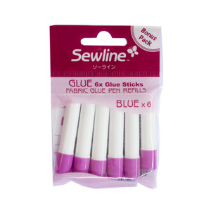 Sewline Fabric Glue Pen Refill - Blue (6 Pack) Sewline Fabric Glue Pen Refill - Blue (6 Pack)