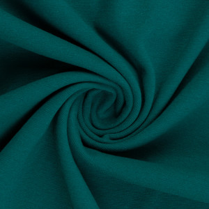 Cotton Elastane Ribbing in Teal Green | 240GSM | OEKO-TEX 100 | Solid - 10CM x WOF Cotton Elastane Ribbing in Teal Green | 240GSM | OEKO-TEX 100 | Solid - 10CM x WOF