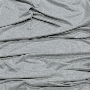 100% Australian Merino Wool Jersey - Grey Marle | 200GSM | Certified Non-Mulesed Wool | Made in Australia - 50CM