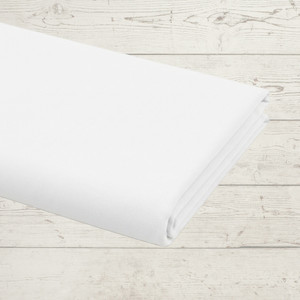 95% Cotton 5% Elastane Jersey - White | Australian | 220GSM | Solid | Sustainable and Eco Friendly Knit Fabric - 50CM