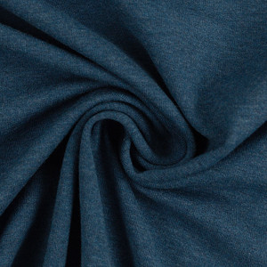95% Cotton 5% Elastane Melange Jersey - Dark Petrol | 220GSM | OEKO-TEX 100 | Sustainable and Eco Friendly Knit Fabric - 50CM x WOF 95% Cotton 5% Elastane Melange Jersey - Dark Petrol | 220GSM | OEKO-TEX 100 | Sustainable and Eco Friendly Knit Fabric - 50CM x WOF