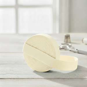 20mm (3/4") Solid Matte Fold Over Elastic - Cream | FOE - 5M Pack