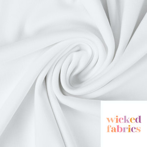 Ribbing - White | Australian | 240GSM | Solid - 10CM Ribbing - White | Australian | 240GSM | Solid - 10CM