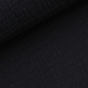 100% Cotton Double Gauze Woven - Black | 130GSM | OEKO-TEX 100 | Sustainable and Eco Friendly Fabric - 50CM x WOF 100% Cotton Double Gauze Woven - Black | 130GSM | OEKO-TEX 100 | Sustainable and Eco Friendly Fabric - 50CM x WOF