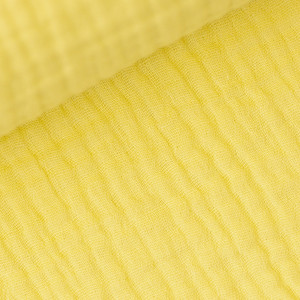 100% Cotton Double Gauze Woven - Daffodil Yellow | 140GSM | OEKO-TEX 100 | Sustainable and Eco Friendly Fabric - 50CM x WOF 100% Cotton Double Gauze Woven - Daffodil Yellow | 140GSM | OEKO-TEX 100 | Sustainable and Eco Friendly Fabric - 50CM x WOF