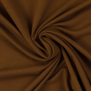 Fleecy Brushed Sweater Knit - Cocoa Brown | 240GSM | OEKO-TEX 100 | Solid | European | Sustainable and Eco Friendly Knit Fabric  - 50CM x WOF