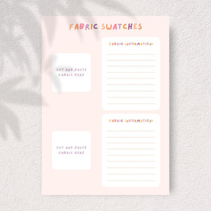Wicked Fabrics Printable Fabric Swatch Organiser Wicked Fabrics Printable Fabric Swatch Organiser