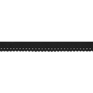 10mm Frilly Picot Elastic - Black | Lingerie - 5M Pack 10mm Frilly Picot Elastic - Black | Lingerie - 5M Pack