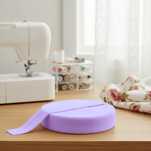 15mm (5/8") Solid Matte Fold Over Elastic - Lilac | FOE - 5M Pack