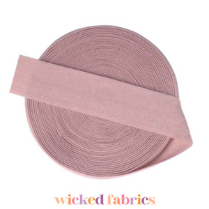 15mm (5/8") Solid Matte Fold Over Elastic - Dusty Rose | FOE - 5M Pack 15mm (5/8") Solid Matte Fold Over Elastic - Dusty Rose | FOE - 5M Pack