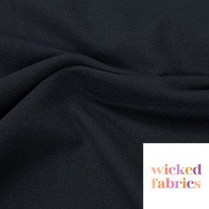 Repreve Recycled Polyester Sports Performance - Black | 260GSM - 50CM Repreve Recycled Polyester Sports Performance - Black | 260GSM - 50CM