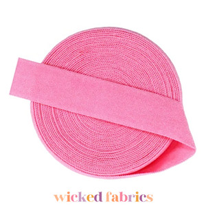 15mm (5/8") Solid Matte Fold Over Elastic - Peony Pink | FOE - 5M Pack 15mm (5/8") Solid Matte Fold Over Elastic - Peony Pink | FOE - 5M Pack