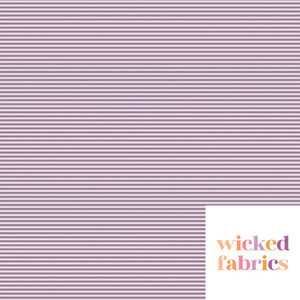 1mm Yarn Dyed Striped Micro Ribbing - Allium Purple and Light Lilac | OEKO-TEX 100 | 240GSM | Sustainable and Eco Friendly Rib Knit - 10CM 1mm Yarn Dyed Striped Micro Ribbing - Allium Purple and Light Lilac | OEKO-TEX 100 | 240GSM | Sustainable and Eco Friendly Rib Knit - 10CM