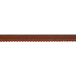 10mm Frilly Picot Elastic - Cocoa Brown | Lingerie - 5M Pack 10mm Frilly Picot Elastic - Cocoa Brown | Lingerie - 5M Pack