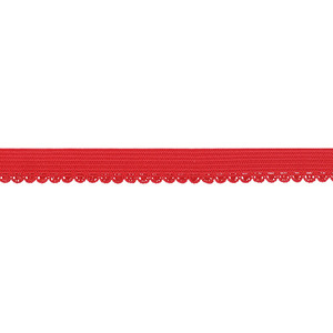 10mm Frilly Picot Elastic - Red | Lingerie - 5M Pack 10mm Frilly Picot Elastic - Red | Lingerie - 5M Pack