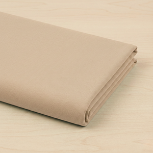 95% Cotton 5% Elastane Jersey Light Sand | 220GSM | OEKO-TEX 100 | Solid | Sustainable and Eco Friendly European Knit Fabric - 50CM x WOF