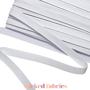 12mm Double Knitted Elastic in White - 5M Pack 12mm Double Knitted Elastic in White - 5M Pack