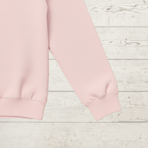 95% Cotton 5% Elastane Ribbing in Blush Pink | 240GSM | OEKO-TEX 100 | Solid | Sustainable and Eco Friendly Knit Fabric - 10CM x WOF