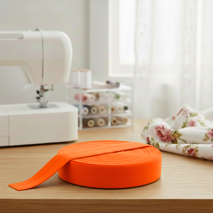 15mm (5/8") Solid Matte Fold Over Elastic - Pumpkin Pie | FOE - 5M Pack