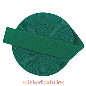 15mm (5/8") Solid Matte Fold Over Elastic - Light Bottle Green | FOE - 5M Pack 15mm (5/8") Solid Matte Fold Over Elastic - Light Bottle Green | FOE - 5M Pack