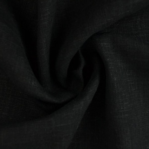 80% Linen 20% Viscose Woven - Black | 200GSM | OEKO-TEX 100 | Solid | Sustainable and Eco-Friendly Fabric - 50CM x WOF 80% Linen 20% Viscose Woven - Black | 200GSM | OEKO-TEX 100 | Solid | Sustainable and Eco-Friendly Fabric - 50CM x WOF