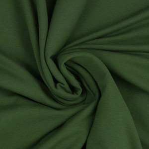 Fleecy Brushed Sweater Knit - Fern Green | 240GSM | OEKO-TEX 100 | Solid | European | Sustainable and Eco Friendly Knit Fabric  - 50CM x WOF