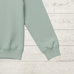 95% Cotton 5% Elastane Ribbing in Agave Silver | 240GSM | OEKO-TEX 100 | Solid | Sustainable and Eco Friendly Knit Fabric - 10CM x WOF