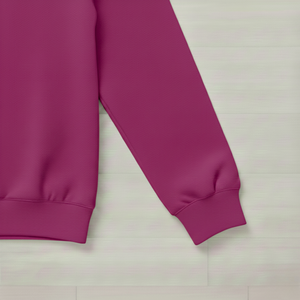 95% Cotton 5% Elastane Ribbing in Magenta Pink | 240GSM | OEKO-TEX 100 | Solid | Sustainable and Eco Friendly Knit Fabric - 10CM x WOF