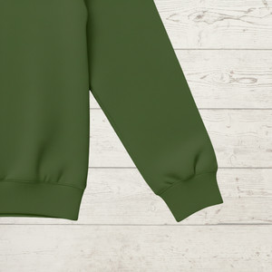 95% Cotton 5% Elastane Ribbing in Fern Green | 240GSM | OEKO-TEX 100 | Solid | Sustainable and Eco Friendly Knit Fabric - 10CM x WOF