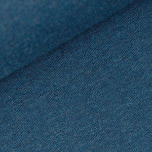 95% Cotton 5% Elastane French Terry Melange - Dark Petrol | 240GSM | OEKO-TEX 100 | Sustainable and Eco Friendly European Knit Fabric - 50CM x WOF