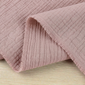 100% Cotton Double Gauze Woven - Tea Rose | 140GSM | OEKO-TEX 100 | Sustainable and Eco Friendly Fabric - 50CM x WOF