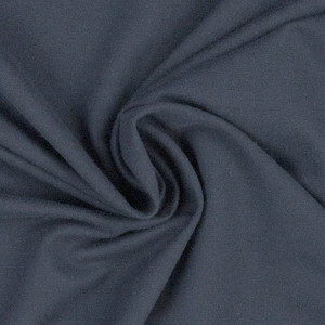 Fleecy Brushed Sweater Knit - Storm Blue | 240GSM | OEKO-TEX 100 | Solid | European | Sustainable and Eco Friendly Knit Fabric  - 50CM x WOF