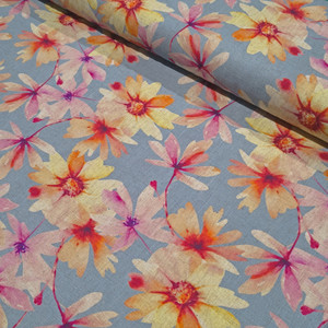 65% Viscose 35% Linen - Secret Garden Limited Edition Print #2 | 170GSM | OEKO-TEX 100 | Sustainable and Eco Friendly Woven Fabric - 50CM x WOF 65% Viscose 35% Linen - Secret Garden Limited Edition Print #2 | 170GSM | OEKO-TEX 100 | Sustainable and Eco Friendly Woven Fabric - 50CM x WOF