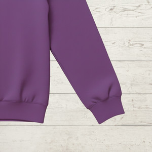 95% Cotton 5% Elastane Ribbing in Mauve Purple | 240GSM | OEKO-TEX 100 | Solid | Sustainable and Eco Friendly European Knit Fabric - 10CM x WOF