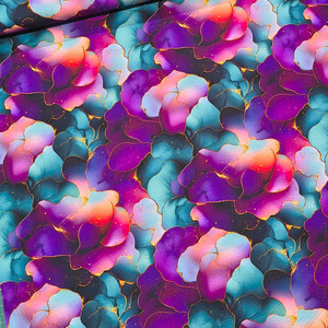 95% Bamboo 5% Elastane Jersey - Floral Inspired Limited Edition Print #1 | 200GSM | OEKO-TEX 100 | Sustainable and Eco Friendly European Printed Knit - 50CM x WOF 95% Bamboo 5% Elastane Jersey - Floral Inspired Limited Edition Print #1 | 200GSM | OEKO-TEX 100 | Sustainable and Eco Friendly European Printed Knit - 50CM x WOF