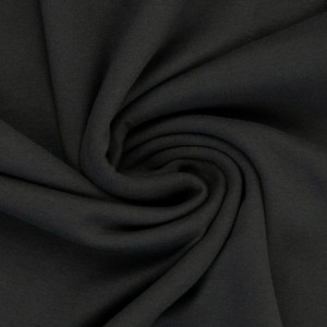 Cotton Elastane Ribbing - Lead Grey | 240GSM | OEKO-TEX 100 | Solid - 27CM END OF BOLT