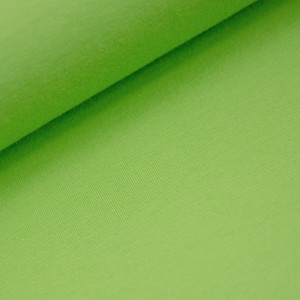 Fleecy Brushed Sweater Knit - Kiwi Green | 240GSM | OEKO-TEX 100 | Solid | European | Sustainable and Eco Friendly Knit Fabric  - 145CM END OF BOLT