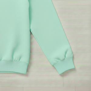 95% Cotton 5% Elastane Ribbing in Spearmint | 240GSM | OEKO-TEX 100 | Solid | Sustainable and Eco Friendly Knit Fabric - 10CM x WOF