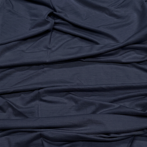 100% Australian Merino Wool Jersey - Dark Navy | 200GSM | Certified Non-Mulesed Wool | Made in Australia - 138CM END OF BOLT