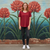 100% Australian Merino Wool Jersey - Chilli Red | 200GSM | Certified Non-Mulesed Wool | Made in Australia - 50CM