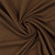 Cotton Elastane Ribbing - Cocoa Brown | 240GSM | OEKO-TEX 100 | Solid | Sustainable and Eco Friendly European Knit Fabric - 10CM x WOF