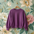 Fleecy Brushed Sweater Knit - Mauve Purple | 240GSM | OEKO-TEX 100 | Solid | European | Sustainable and Eco Friendly Knit Fabric  - 50CM x WOF